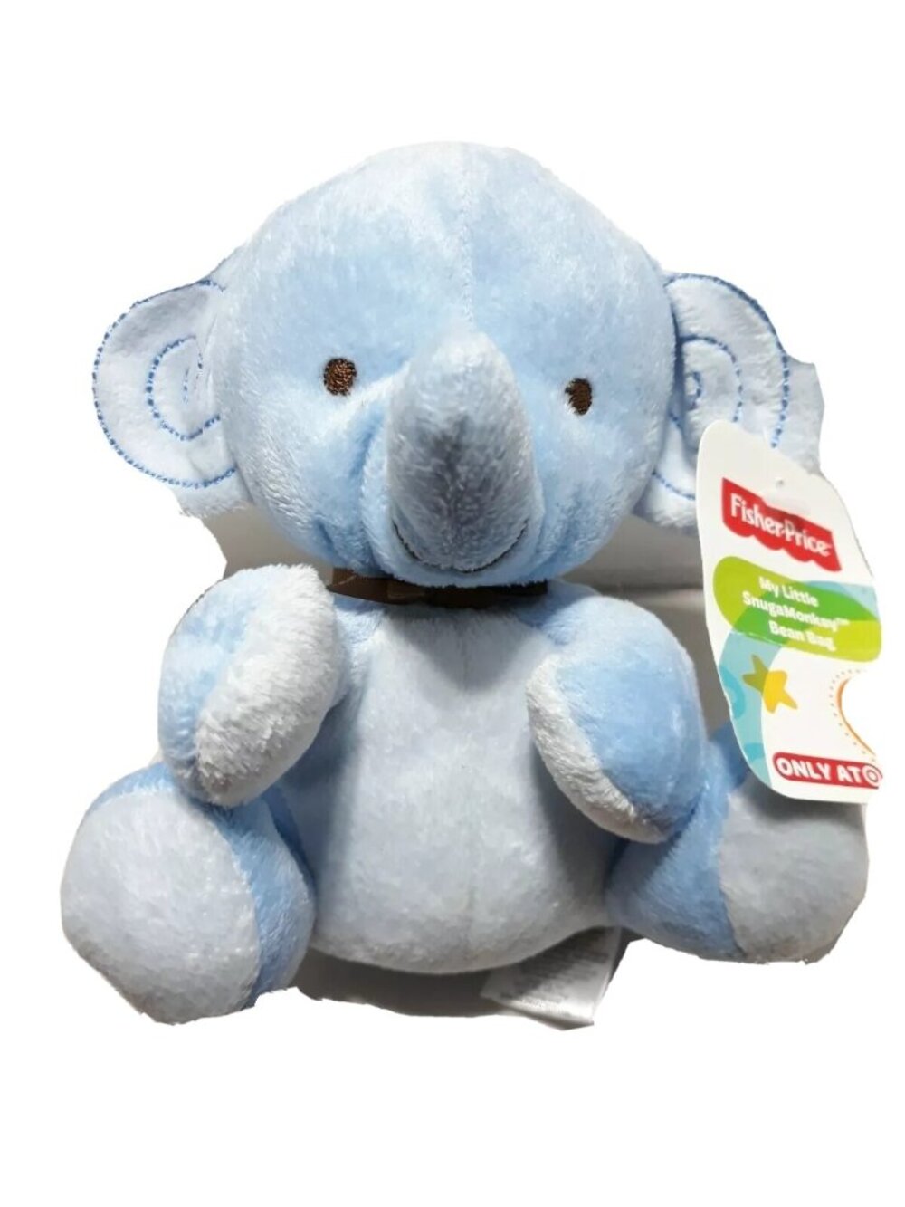 Fisher Price My Little Snugamonkey Blue Elephant 6"  Plush NWT 2013 plush stuffe
